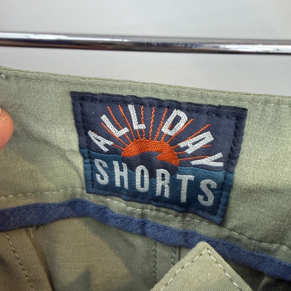 Huckberry‎ Faherty All Day Shorts Mens 28 Green Hybrid Chino Stretch MSC0012